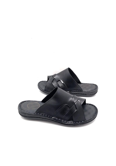 Tam Ortopedik Hakiki Deri Masajlı Erkek Terlik