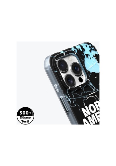 İphone 16 Pro Max Uyumlu Kılıf Magsafe Şarj Özellikli Youngkit Universal Serisi Kapak Siyah-beyaz