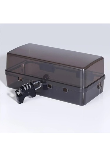 Fastbuy Yüksek Kalite Siyah Su Geçirmez 6 Prizli Uzatma Kablosu, Pil Gerektirmez, Abs Kasa, Duvar Montaj