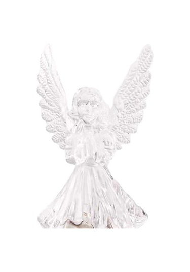 Jms Led Işık Şeffaf Enerji Tasarrufu Sağlayan Dekoratif Akrilik 3d Melek Gece Lambası Çok Renkli