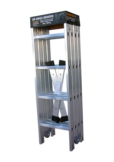 Beykon BY-104 16 Basamaklı 4.70 M Katlanır Çok Amaçlı Akrobat Merdiven