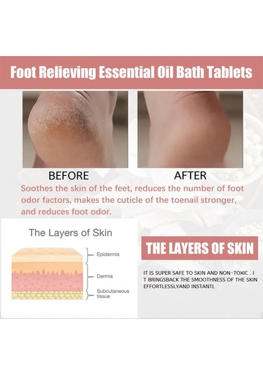 Eelhoe Ayak Giderici Esansiyel Yağ Banyo Tabletleri Çok Renkli