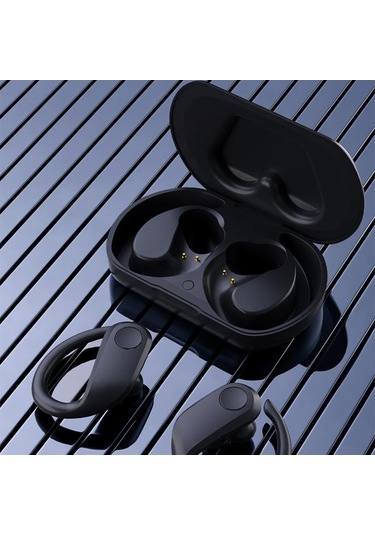 Spor Asılı Kulak - Kablosuz Bluetooth Kulaklık Gürültü Azaltma Enc Ultra - Uzun Pil Ömrü Suya Dayanıklı Uzun Kulağa Zarar Vermez