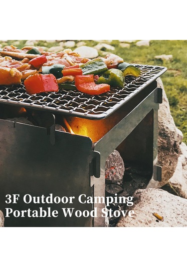 Neevoyu Stainless Steel Çok Kişilik Fırın, Kolay Montajlı, Taşınabilir Kamp Mangal, Islak Tutmayan, Boyut: 36x30cm, Ağ Klipsi İçerir Çok Renkli