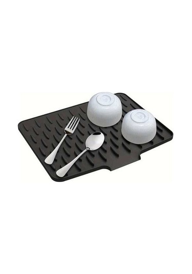 Trendooze Gaojunshop01 Kaymaz Siyah Silikon Altlık 15.75x12.6 Isıya Dayanıklı Mutfak Ürünü