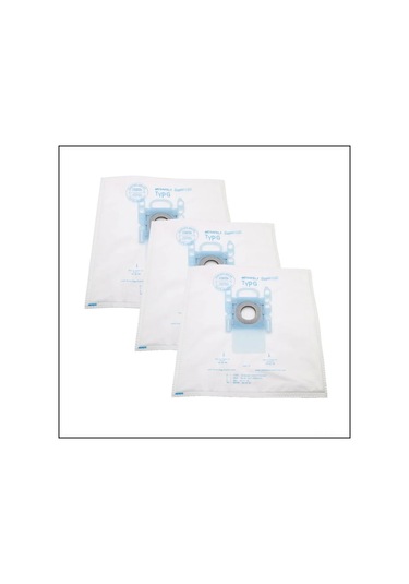 Hombey Bosch Süpürge İçin 3 Adet Nonwoven Toz Torbası - Filtre Aksesuarı Beyaz 28x28cm 78g