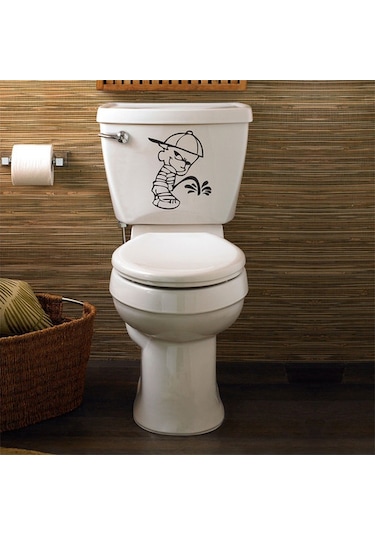 Wc Klozet için Yaramaz Çocuk Sticker Yapıştırma