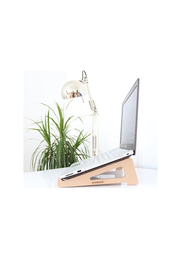 Hanwood Laptop Yükseltici Ahşap Stand