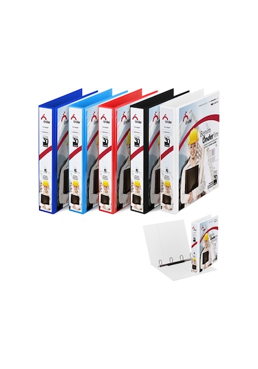 Önder Sunum Klasörü 4 Halkalı 50 Mm A4 Beyaz  2015-5