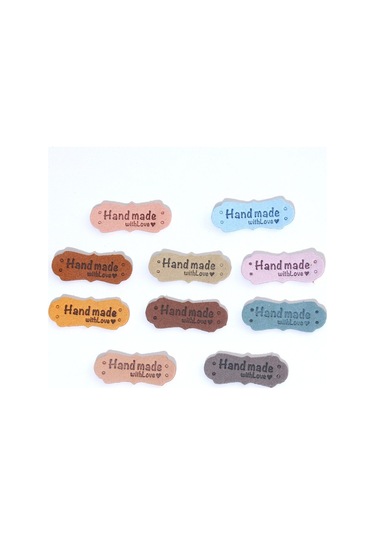 Suntek 50 Adet El Yapımı Etiketler Sanatları Dıy Delikli Sarı