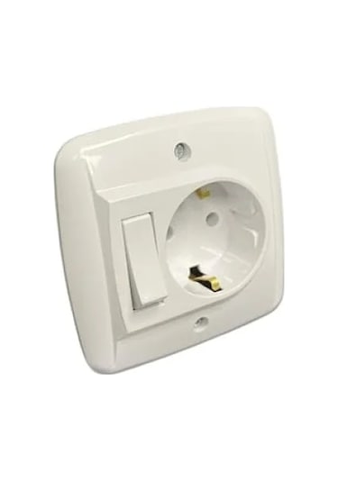Anahtarlı Topraklı Priz İle Güvenli Banyo Kullanımı 000543