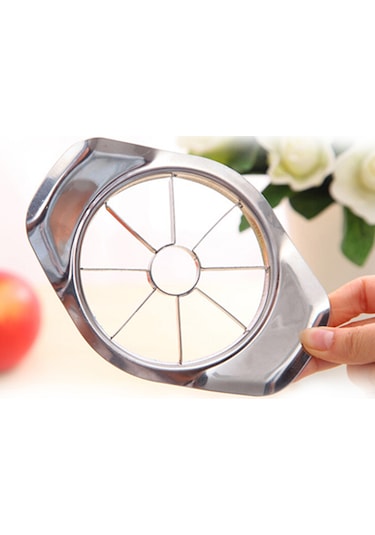 Paslanmaz Çelik Meyve Kolay Elma Tart Armut Kesici Dilimleyici Gri