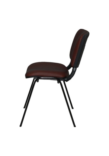 Ofiscombin Ofis Büro Bekleme Misafir Çalışma Konferans Koltuğu Form Sandalye Kahverengi Deri 00047499865