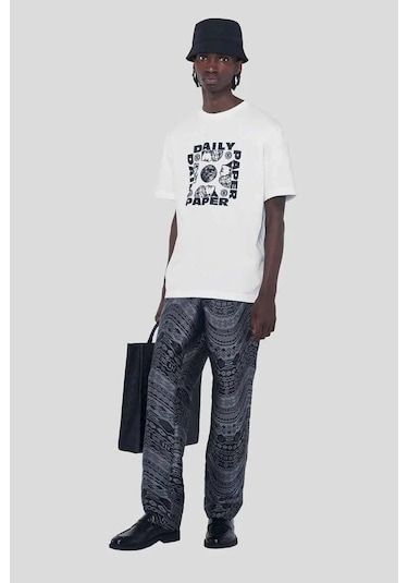Dagi Classic White Parviz T-shirt: Unisex, Pamuk, Sanat Grafik Detaylı Beyaz