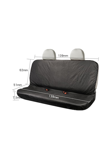 Gajeena Su Geçirmez Arka Koltuk Kılıfı - Evrensel Uyumlu, Kolay Kurulumlu, Dayanıklı Siyah Kumaş 112 Karakter