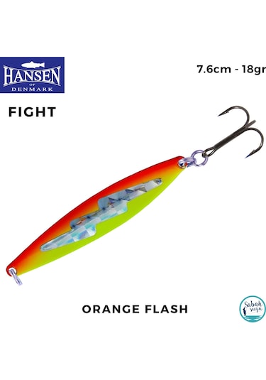 Hansen Fight Kaşık 7.6cm 18gr Orange Flash