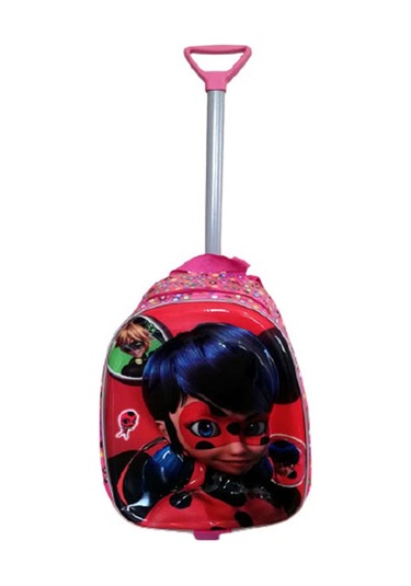 Bullt Anaokulu Çantası Çekçekli 3-7 Yaş Maskeli Yan Kısmı Pembe