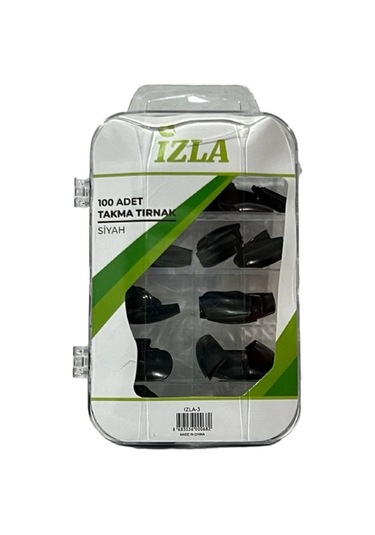 İzla Takma Tırnak Seti Siyah 100'lü