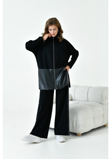 Ftz Kadın Deri İki İp Takım Siyah 30949-siyah Siyah