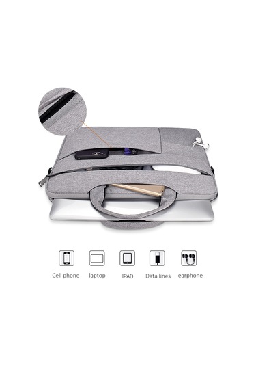 ND05SDJ Oxford Kumaş + Naylon Dizüstü Bilgisayar Çantası Pembe 15 inch