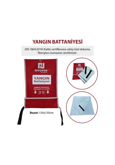 Yangın Battaniyesi 150x150cm