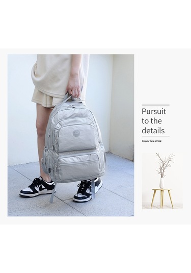 Kadın Seyahat Çantası Büyük Kapasiteli Öğrenci Omuz Çantası Büyük Dağcılık Çantası Gri