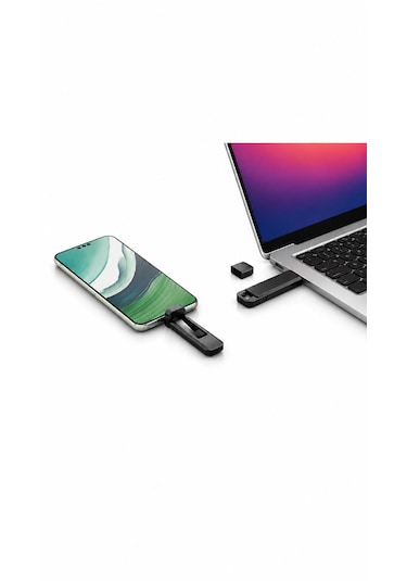 256 Gb Katı Hal Usb Bellek Usb 3.2 + Type-c Çift Girişli Taşınabilir Flash Bellek Telefonda Bilgisayara Aktarma Yüksek Hızlı Dayanıklı Ve Çok Korumalı Ssd Korumalı Darbeye Dayanıklı Anti Manyetik Gri