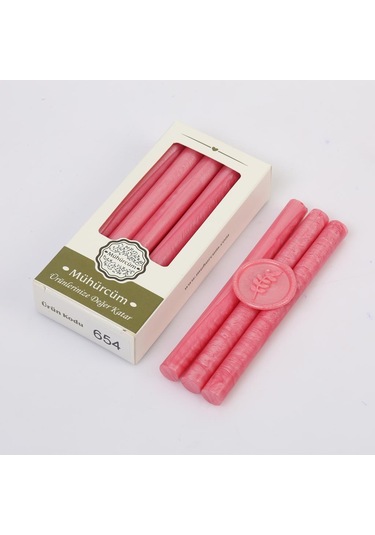 Mühür Mumu Çubuk 11mmx120mm 10 lu Paket Model: 654 GÜLPEMBE