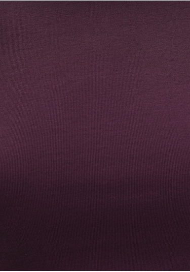 Mavi - Bordo Basic Crop Tişört 1600814-70434 Bordo