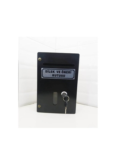 Siyah Küçük Boy Ahşap Dilek Ve Öneri Kutusu