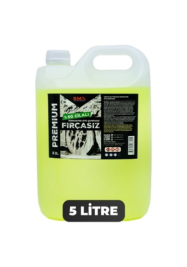 Premium %50 Cilalı Fırçasız Oto Şampuanı 5 Lt.