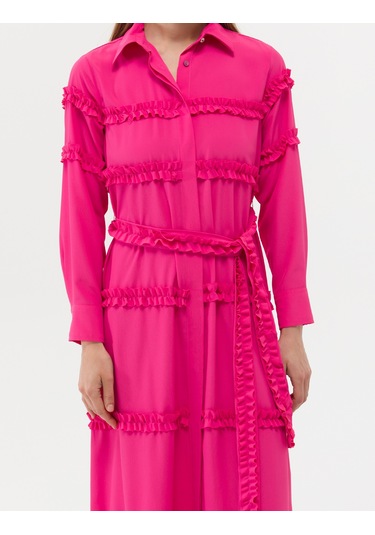 Pierre Cardin Kadın Fuşya Elbise Dokuma 50262953-vr023 Fuşya