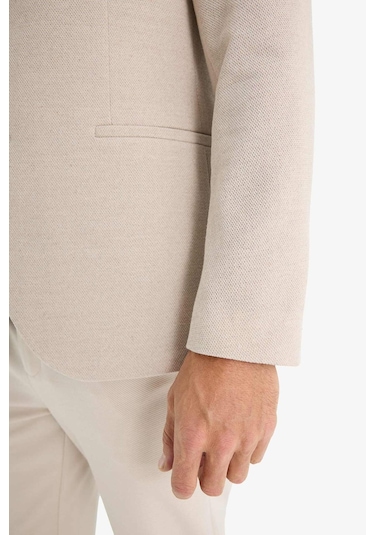 DeFacto Slim Fit Dar Kesim Astarlı Düğmeli Blazer Ceket N0503AZ25SPBG224