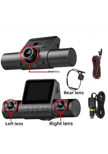 Full Hd 4 Kameralı Araç İçi Kamera - Geniş Açı, Yüksek Çözünürlüklü Araç Kamerası