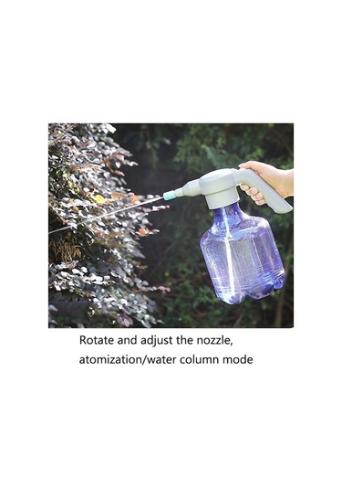 Tongxida 3l Ev Tipi Bahçe Elektrikli Sulama Kovası Spreyi, Mavi + Genişletilebilir Nozul