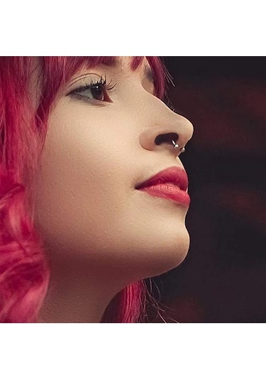 Paslanmaz Çelik Burun Fake Piercing Septum Mıknatıslı Ecp01