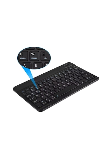 Hadron HDX2506 Süper Slim Şarjlı Smart Kablosuz Bluetooth Q Klavye