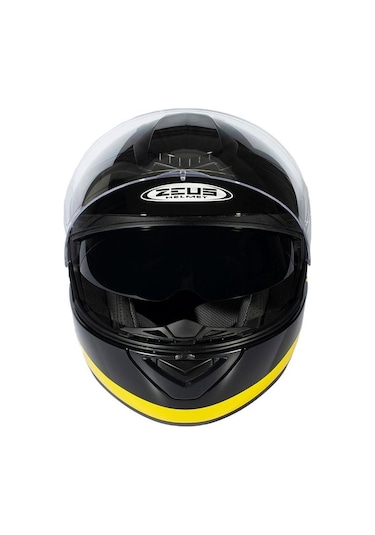 Zeus Zs-3050 Be6 Black Yellow Çene Açılır Motosiklet Kaskı