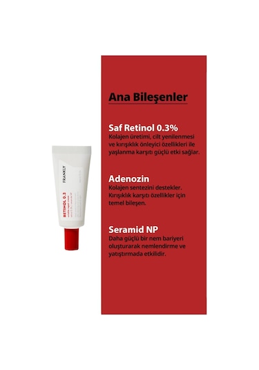%03 Retinol İçeren   Ve Yenileyici Retinol Krem 20ml