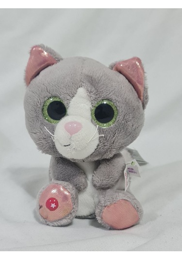 Kedi Figürlü Peluş Oyuncak - Yumuşak Ve Sevimli Tasarım Beyaz