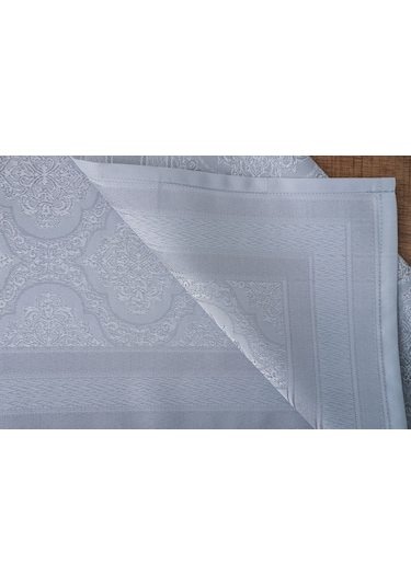 Finezza Roma Jakar Polyester Kumaş Gri Runner 45x150 Cm 1476