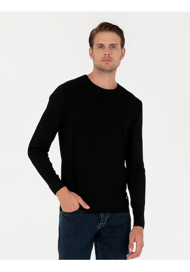 Pierre Cardin Erkek Siyah Kazak /triko 50296455-vr046 Siyah