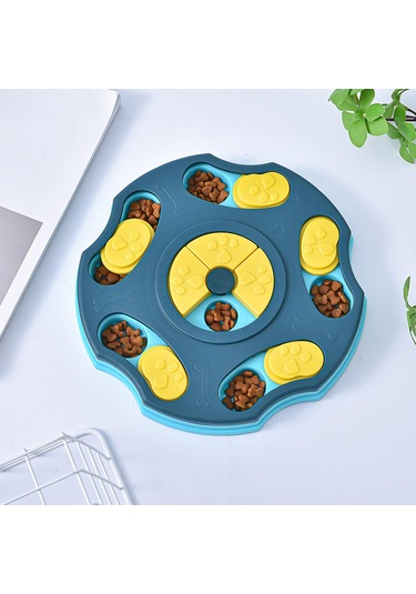 Suntek Köpek Yapboz Oyuncak Yavaş Besleyici Evcil Mavi