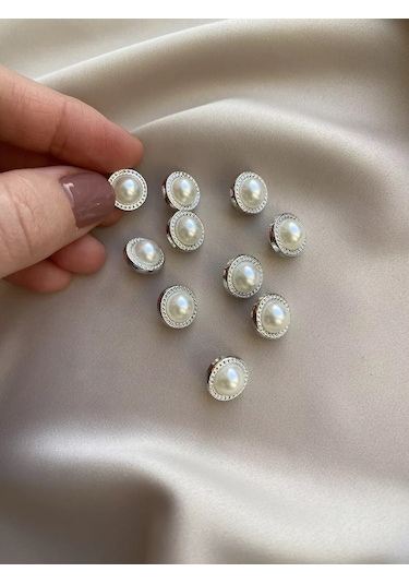 Siberiana İnci Taklidi Düğmeler 12 Mm \ 193443154