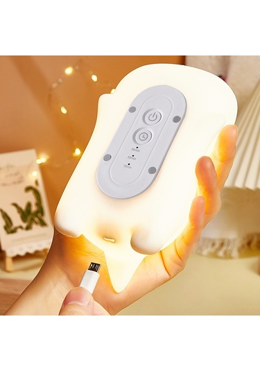 Cbtx Usb Şarj Sevimli Dinozor Başucu Dokunmatik Lamba Emzirme Gece Lambası Yürüyor Bebek Odası Dekorasyon Led Işık
