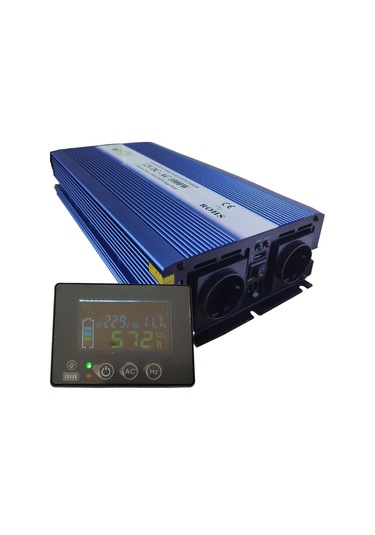 1000 Watt 12 Volt Tam Sinüs Ups Bluetooth Ekranlı İnverter