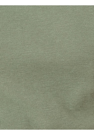 Koton Kap Kol Dik Yaka Slim Fit Mini Elbise Haki 5sak80090ek Haki