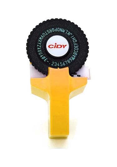 Tenfowee Sarı Mini Etiket Yazıcı - 9mm Genişliğinde 2 Adet Bant 1 Siyah, 1 Rastgele Renk İle El Defteri Dekorasyonu İçin Plastik Baskı Makinesi Tenfowee Sarı Mini Etiket Yazıcı - 9mm Genişliğinde 2 Adet Bant 1 Siyah, 1 Rastgele Renk İle El Defteri Dekorasyonu İçin Plastik Baskı Makinesi