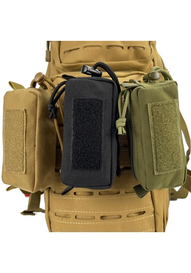 Suntek Bel Çantası Paketi Çok Fonksiyonlu 1000d Siyah-13x6x4cm Siyah