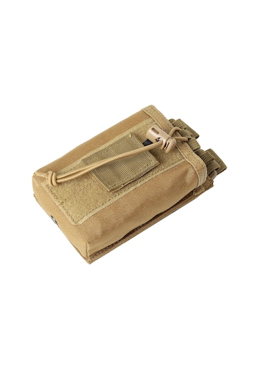 Geeksen Kask Telsizi Açık Hava Sporları Taktik Telsiz Çantası, Radyo Aksesuar Çantası, Çok Fonksiyonlu Alet Çantası, Taktik Çanta Haki